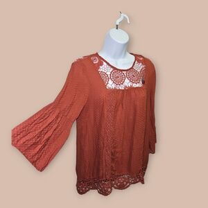 💖Knox Rose Angel Sleeve Top (Size XS)